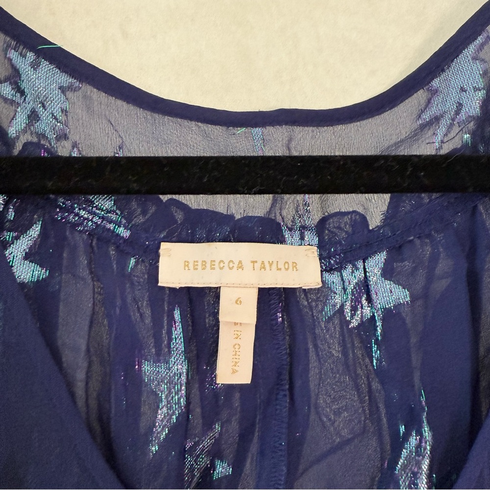 Rebecca Taylor Metallic Star Clip Dress - Picture 6 of 14